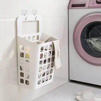 

Large Suction Cup Hanging laundry basket Dirty Clothes Storage Basket Washing Clothes Holder Bathroom Organizer