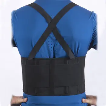 

Back Brace Lumbar Support Belt Adjustable Straps Pain Relief Neoprene Strap For Lower Waist Therapy Portable Pain Massager