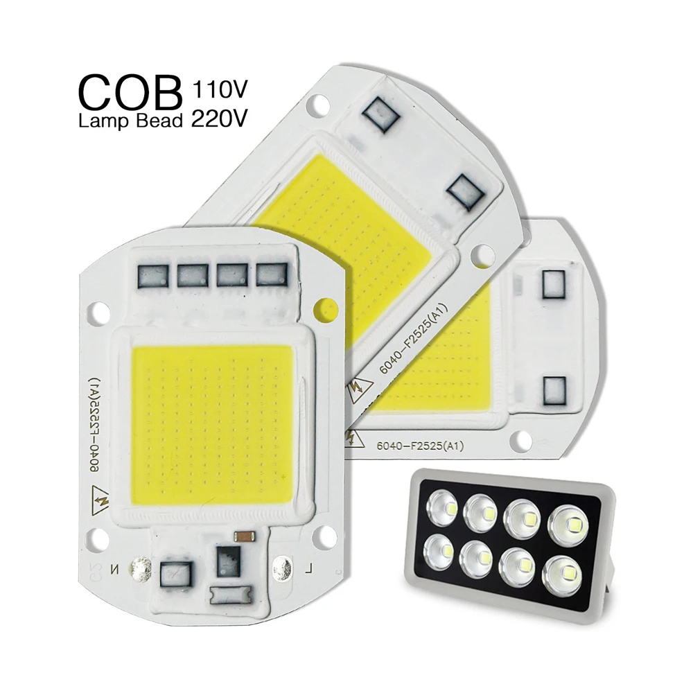 Светодиодный чип COB 50 Вт 30 20 220 В 110 умный IC светодиодный драйвер без необходимости