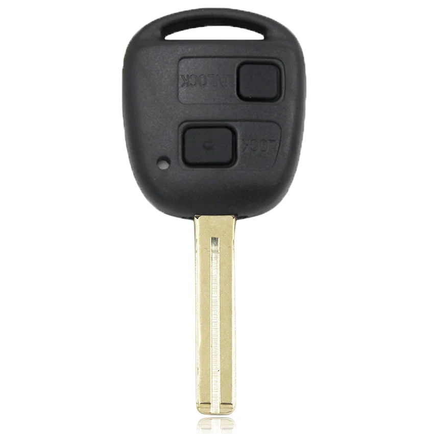 2/3 Кнопка пустой пульт дистанционного ключа для Lexus RX300 LS400 LS430 ES330 SC430 IS300 LX470 RX330 RX350 GS300 TOY48 UNCUT с металлической кнопкой