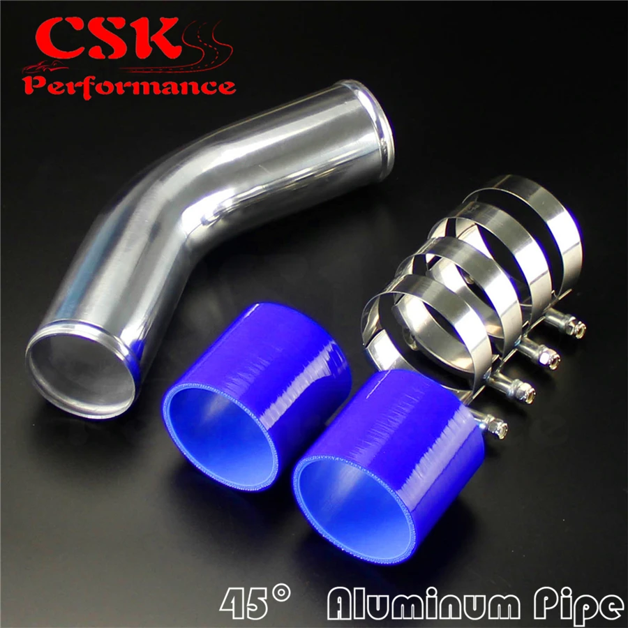 45 Degree 70mm 2.75" Aluminum Intercooler Piping pipe Tube hose