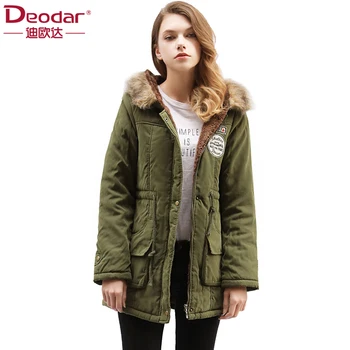 

Deodar Winter Outwear Parkas for Women Jacket 2018 New Parkas Female Coat Thickening Cotton Winter Fashion Jacket Coats Women