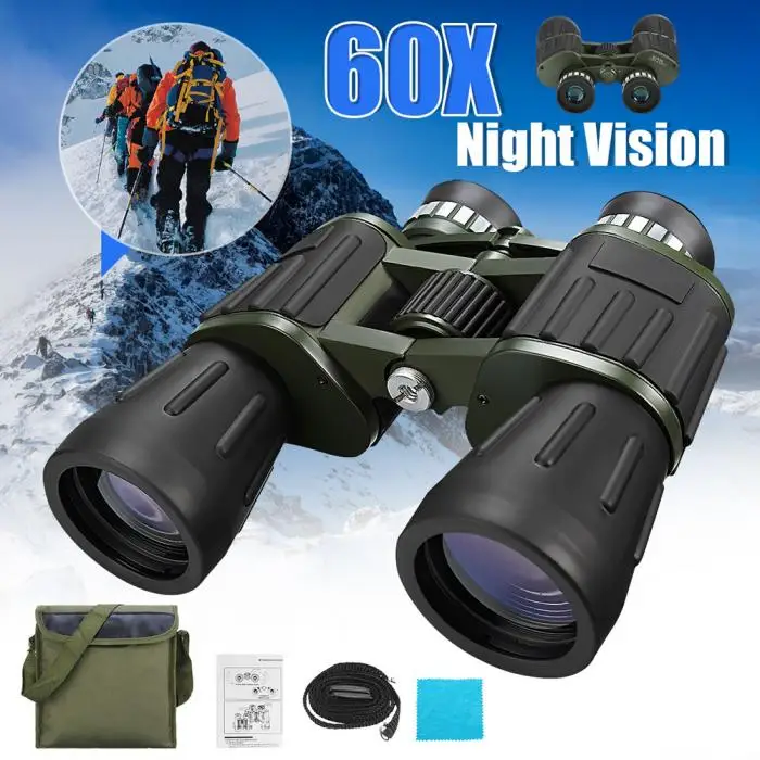 Newest Binoculars Night Vision 60x50 Zoom Powerful HD Optics for Outdoor Camping Travel