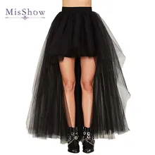 2019 high quality Tulle Skirt Sexy High Low Wedding Bridal Petticoat Black White Red underskirt Wedding Accessories