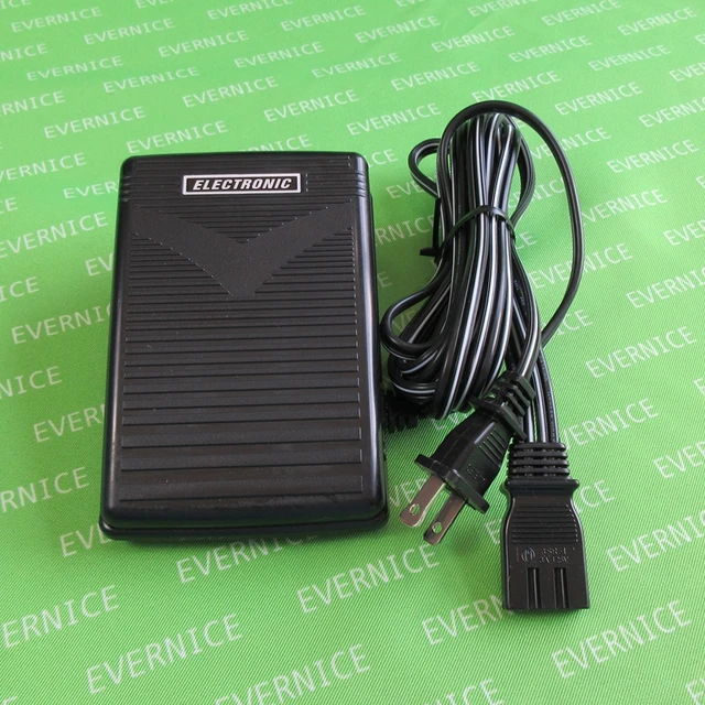 evernice 220V Sewing Machine Foot Control Pedal & Power Cord J00360051 for Babylock Brother