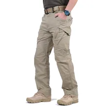 Мужские модные брюки-карго в военном стиле; военные хлопковые брюки; армейские повседневные брюки; мужские городские тактические брюки с несколькими карманами; IX9