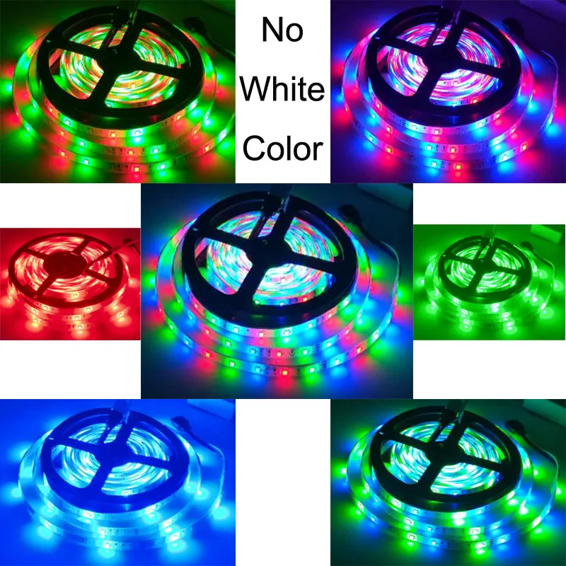 SMD 2835 RGB Светодиодные ленты свет Тира лампы Neon 300LED Декор Гибкая Клейкие ленты Водонепроницаемый диода ленты 24 К контроллер DC 12 В адаптер Комплект