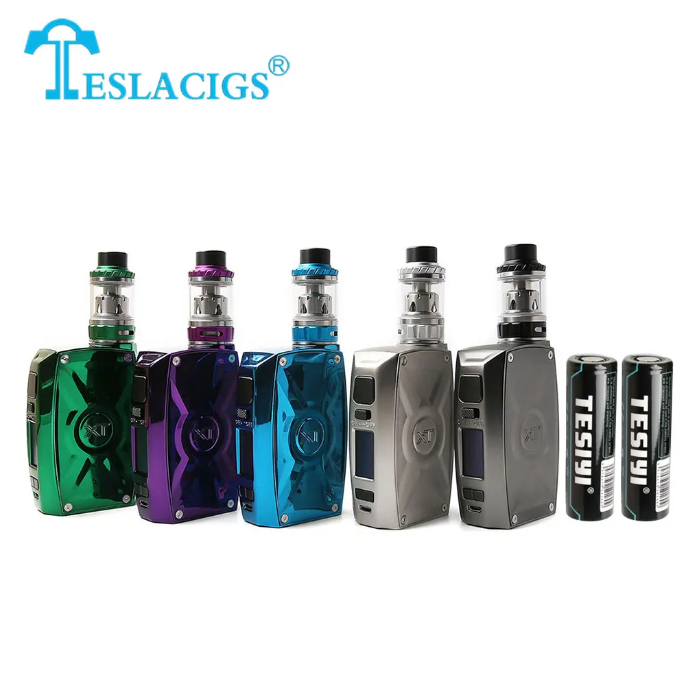 

Original 220W Tesla XT TC Kit with 6000mAh 21700 Batteries & 4ml Tallica Mini Tank Huge Power Vape Box Mod Vape Kit Vs Drag Mod