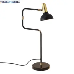 BOCHSBC Креативный дизайн регулируемая настольная лампа для спальни Гостиная Столовая Кабинет Современная мраморная база настольная лампа