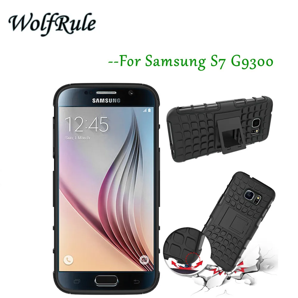 WolfRule sFor Case Samsung Galaxy S7 Soft Silicone &amp Hard Plastic For Cover G9300 &lt |