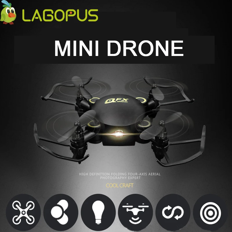 lagopus Mini Drone Pocket Foldable RC Drone with Camera HD 2MP Remote Control Helicopter Quadcopter Wifi Drone