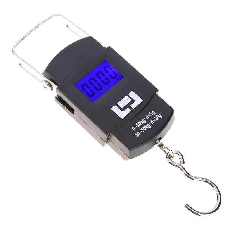 

Digital Electronic Portable Weight Hanging Scales Suitcase Scale Handled Travel Bag Weighting Fish Hook Hanging Scale