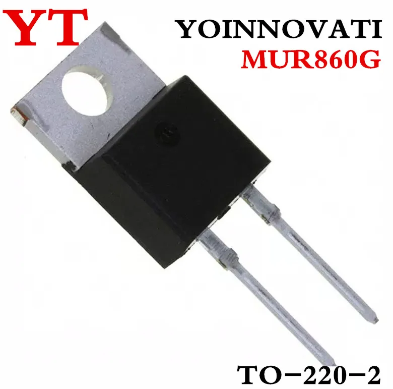 

10 шт./лот MUR860G MUR860 DIODE GEN PURP 600V 8A TO220AC лучшее качество.