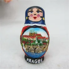 Магниты на холодильник ручной работы, чешские, Прага, Карлов мост, древний город, полимер, Окрашенные куклы, магнитные наклейки, туристические сувениры