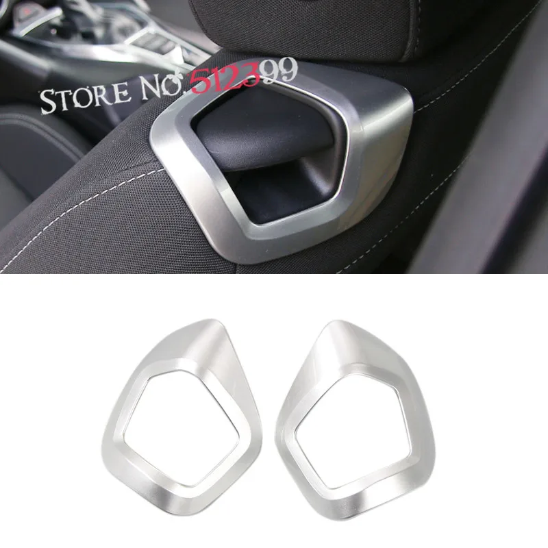

3 Colors ABS Interior Car Seat Back Pillow Adjust Button Trim For Chevrolet Camaro Sixth Gen. 2016 2017 Car Styling