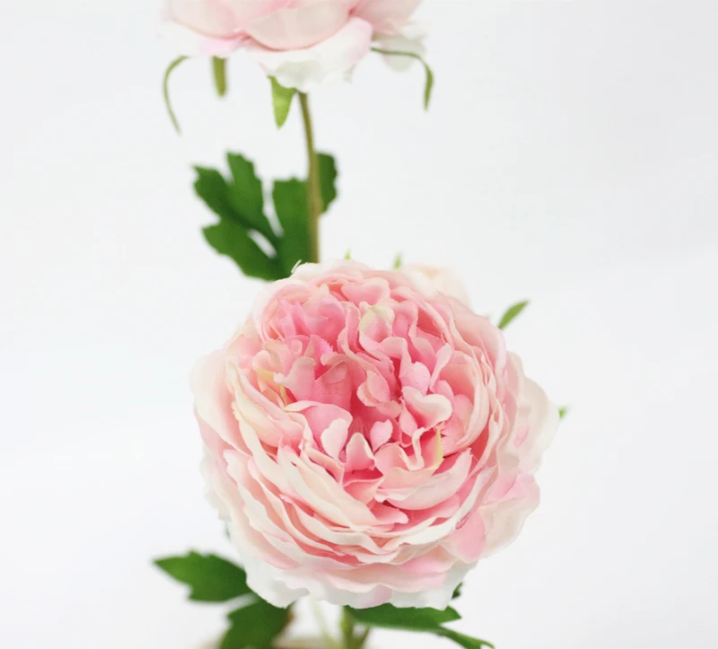 JAROWN Artificial 3 Heads Peony Flowers Branch Simulation Silk Fake Rose Flower For Wedding Decorations Home Party Decor Floers (17)