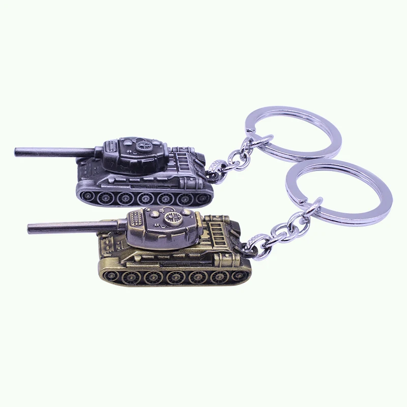 

2019 New C Game Silver And Gold Around WOT Key Chain World Of Tanks Key Holder Tank War Keychain Metal Gift Pendant