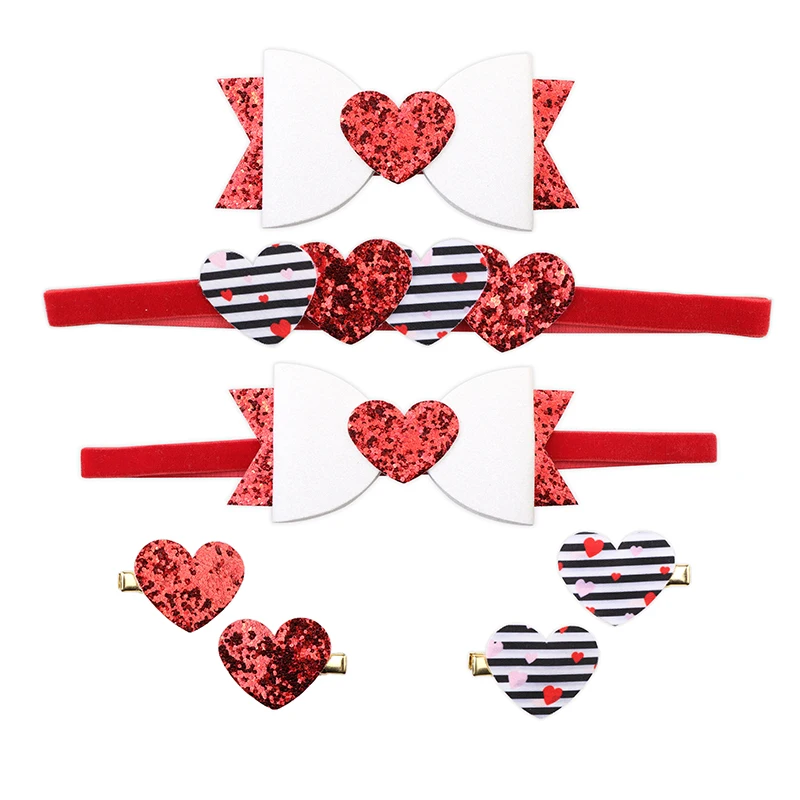 

Big love bows headband/hairpins kids hair band Printed stars peach hair clip fashion hair accessories for girl hairbands tiara