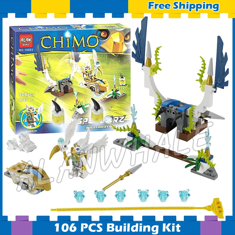 

106pcs Speedorz Series Sky Launch Eris Golden Eagle Speedor 10083 Model Building Blocks Children Gifts sets Compatible With Lego