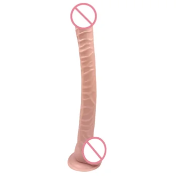 40*4CM Super Long and Huge Dildos Horse Dildo Striated With Strong Suction Cup Flexible Dick Cock Female Masturbator For women. 2