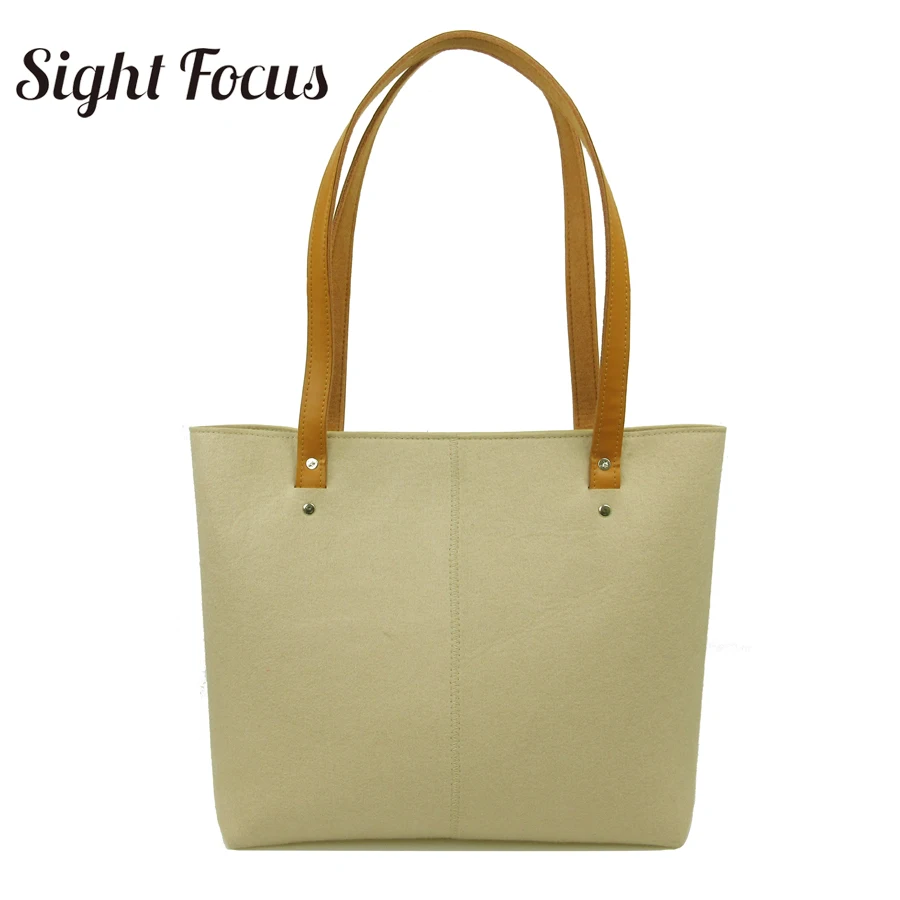 felt shoulder bag