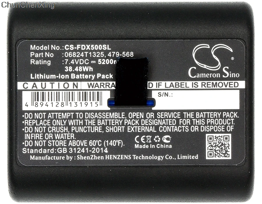 Cameron Sino батарея 5200 мАч 06824T1325 479 568 MBP LION для Fluke DSX Versiv 5000 CableAnalyzer Versiv|Цифровые
