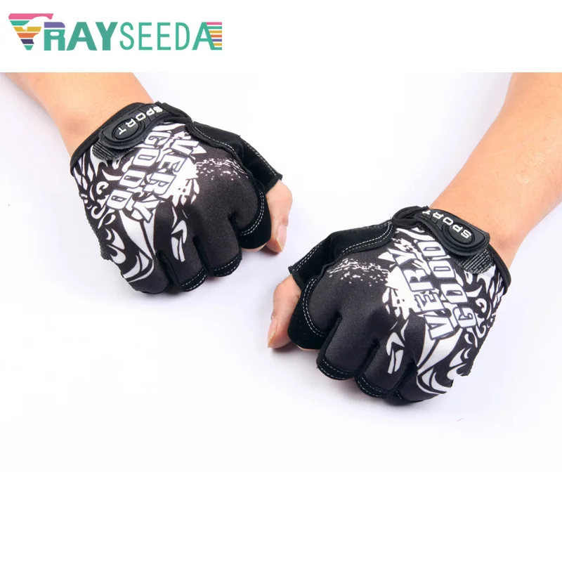 Rayseeda Half Finger Weight Lifting Gym Fitness Sports Gloves Adjustable Cool Summer Running Riding Cycling Gloves For Men Women
