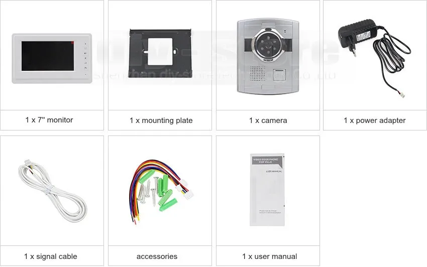 Diysecur 7 "проводной видео Дверные звонки домофон безопасности дома 700TVL Камера модные Мониторы Новый