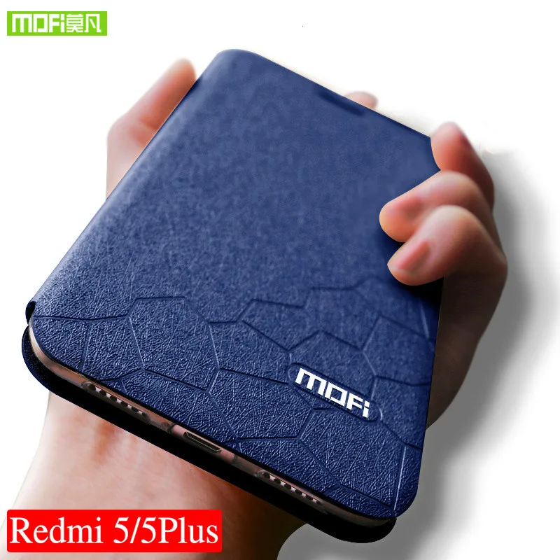Mofi для Xiaomi redmi 5 Чехол 7 Силиконовая задняя крышка plus чехол 99 Флип кожаный TPU