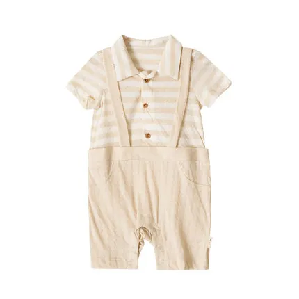 

Newborn baby one-piece skirt dress colored cotton summer gentleman male treasure dress thin small formal attire home 1886353121