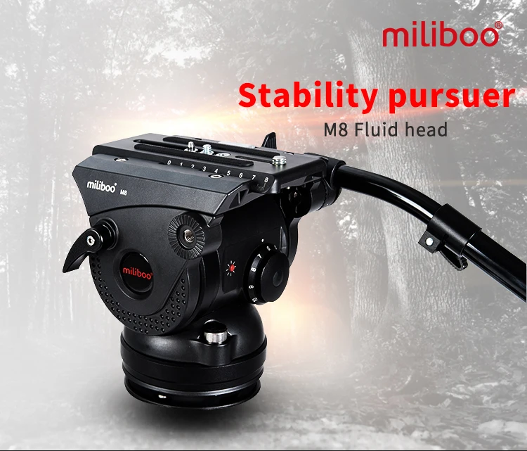 

miliboo M8 100mm Bowl Professional Video Tripod Camera Fluid Head Load 12kg