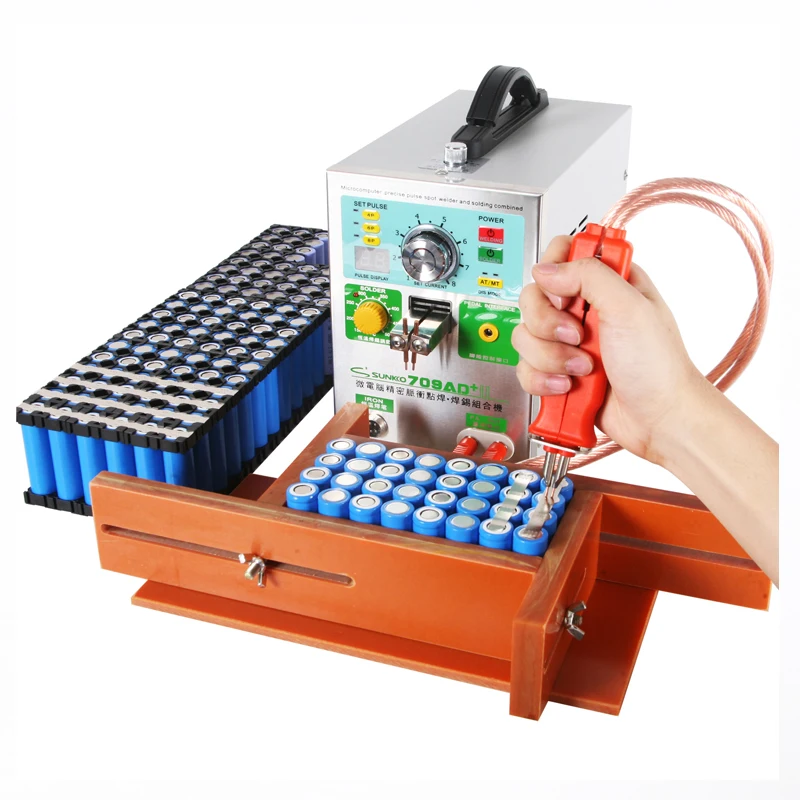 

SUNKKO 709AD update version from 709D 4 IN 1 Welding machine fixed pulse welding +constant temperature soldering +inductive disc
