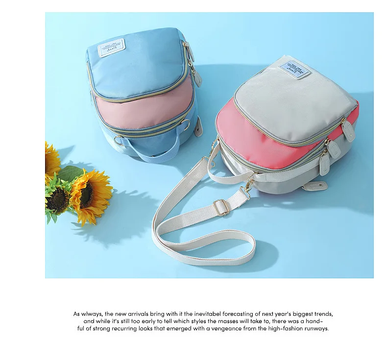 Новая сумка для подгузников для мам, маленький рюкзак для подгузников на плечо, органайзер для младенцев, сумка для пеленания, сумка для путешествий