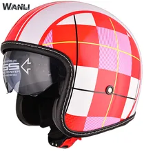 2017 Chegada Nova Vintage Metade do Rosto Da Motocicleta Capacete Casco Casque Moto Retro Harley Capacetes Com Viseira de Sol Interior sorte 5 capacete