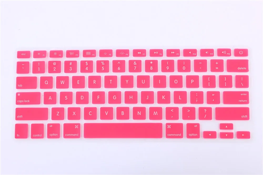 100 шт./лот Защита клавиатуры для macbook Air Pro 13," 15,4" retina 13 15 - Цвет: Розовый