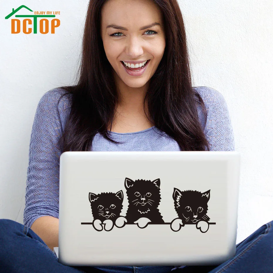 DCTOP Lovely Cats Vinyl Art Wall Decals Home Decor Removable Waterproof