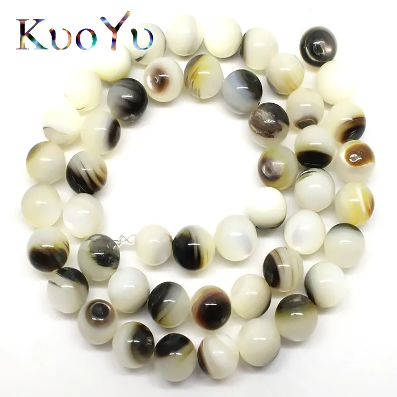 

Natural Black Lip Shell Beads Round Loose Beads 4/6/8mm For Jewelry Making DIY Bracelet Necklace Jewellery 15" Inches Wholesale