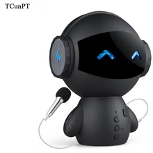 TCunPT принт мульташной Минни робот с bluetooth-динамиками Беспроводной с стерео хэндс-фри набор Мощность банк Поддержка AUX TF MP3 плеер для влюбленных
