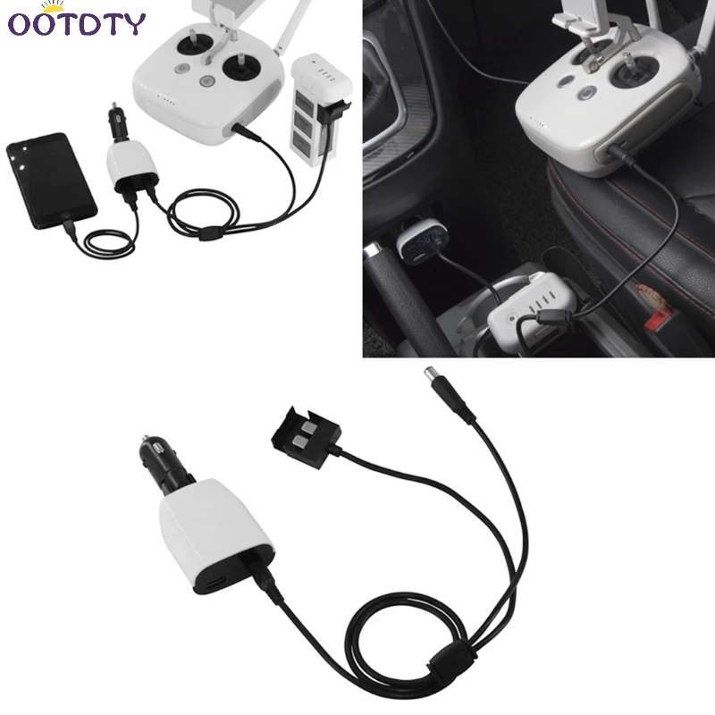 

5V 2A Output Voltmeter Car Charger For DJI Phantom 3 Series Android Phone Tablet
