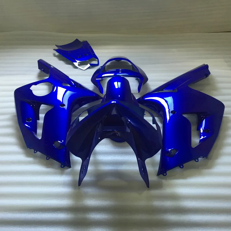

Injection mold Fairing kit for KAWASAKI Ninja ZX6R 03 04 ZX6R 636 2003 2004 Complete blue ABS Fairings set +7 gifts UY20