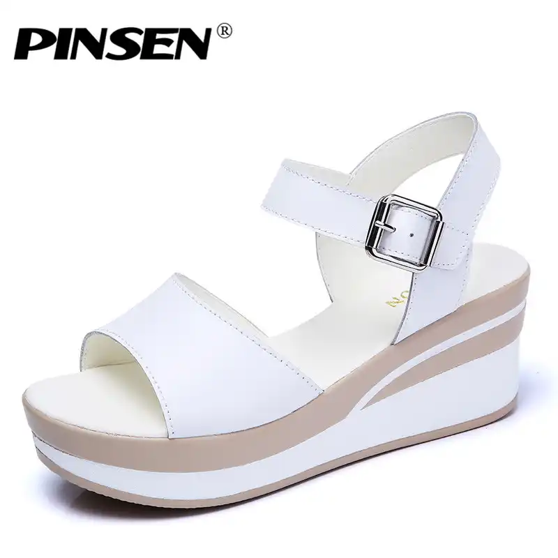 Sandalias blancas mujer plataforma Outlet