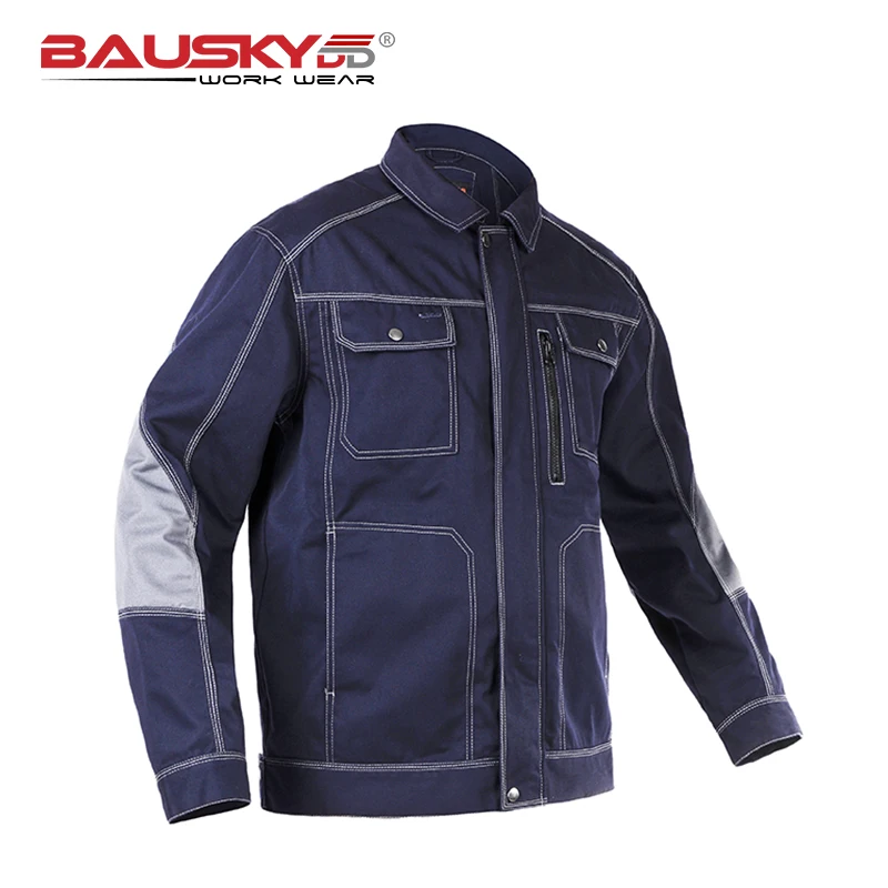 High quality durable Mens multi pocket dark grey work jacket workwear
