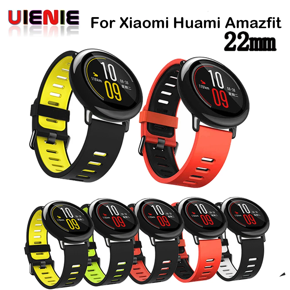 

New 22mm Replacement Silicone Sports Strap Band For Xiaomi HUAMI AMAZFIT/for Samsung Gear S3mart Watch Hot 17Dec15 Drop Ship
