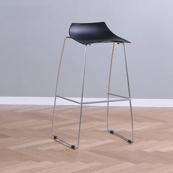 

Minimalist Modern Design Plastic and Metal Steel Bar Stool Nice Popular Bar Furniture Bar Chair Living Room Counter Stool-2PCS