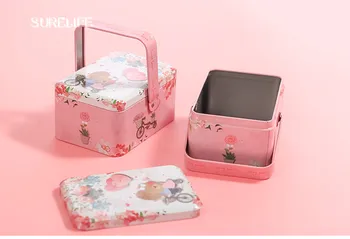 

10pcs/sets New vintage mini cosmetic jewelry tinplate case tin box candy pill organizer wedding favor box