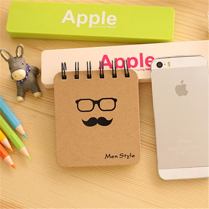 

DL Creative beard coil this series portable Notepad notebook cartoon Korean stationery