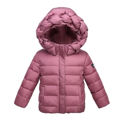 

2018 children outerwear baby girls jacket children winter hooded coat kids down clothing Girls Down Parkas 2-7Y