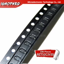 100 шт. зенеровский диод BZT52C3V3 BZT52C SOD-323/123 W3