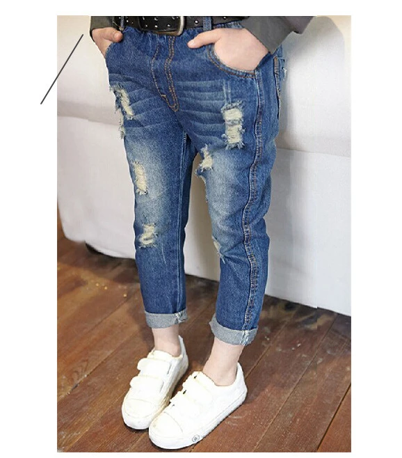 新しいファッション春と秋男の子と女の子子供のジーンズ破れたジーンズ用子供服ズボン Jeans For Kids Ripped Jeans For Kidschildren Jeans Aliexpress