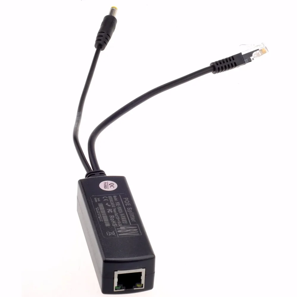 Коммутатор POE IEEE802.3af 48 В вход 12 В выход 15.4 Вт PoE Splitter 100 метров POE камеры NVR без питания adaper anpwoo POE S2